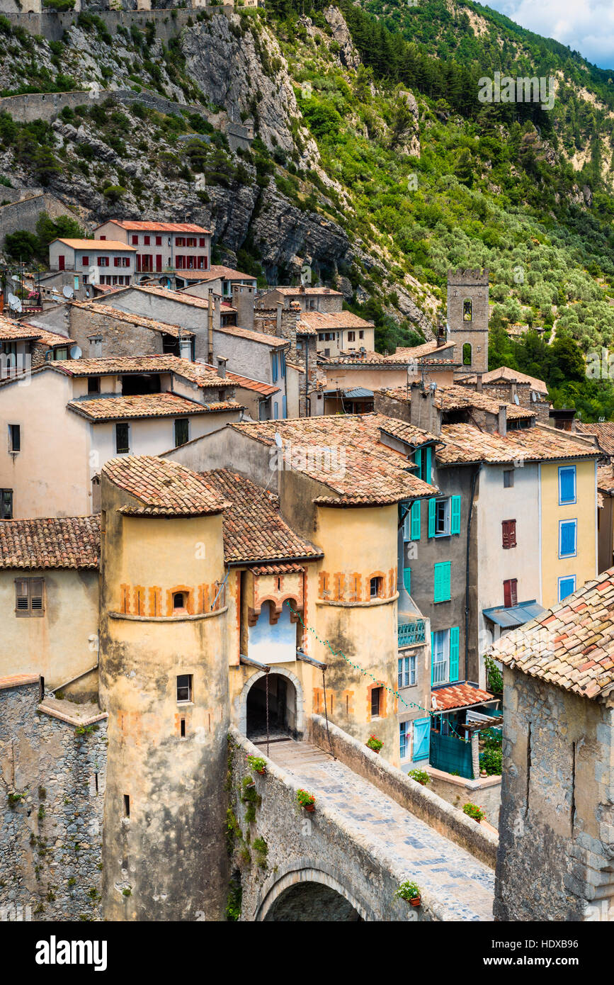 Entrevaux Frankreich Stockfoto