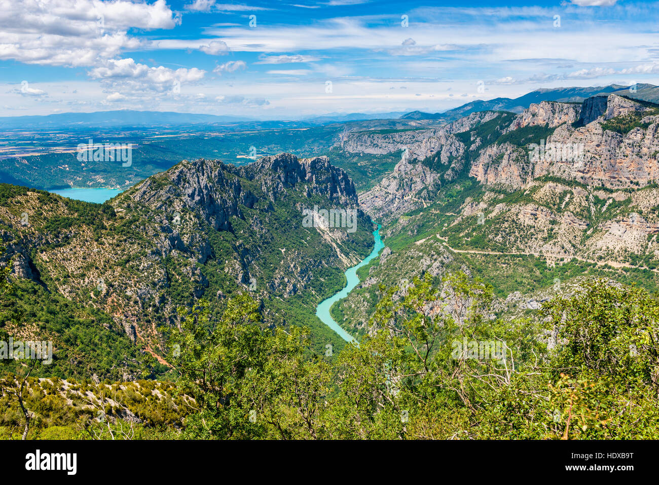 Verdon-Schlucht in Süd-Ost-Frankreich Stockfoto