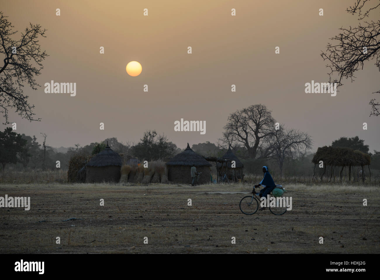 Landleben in Burkina Faso Stockfoto