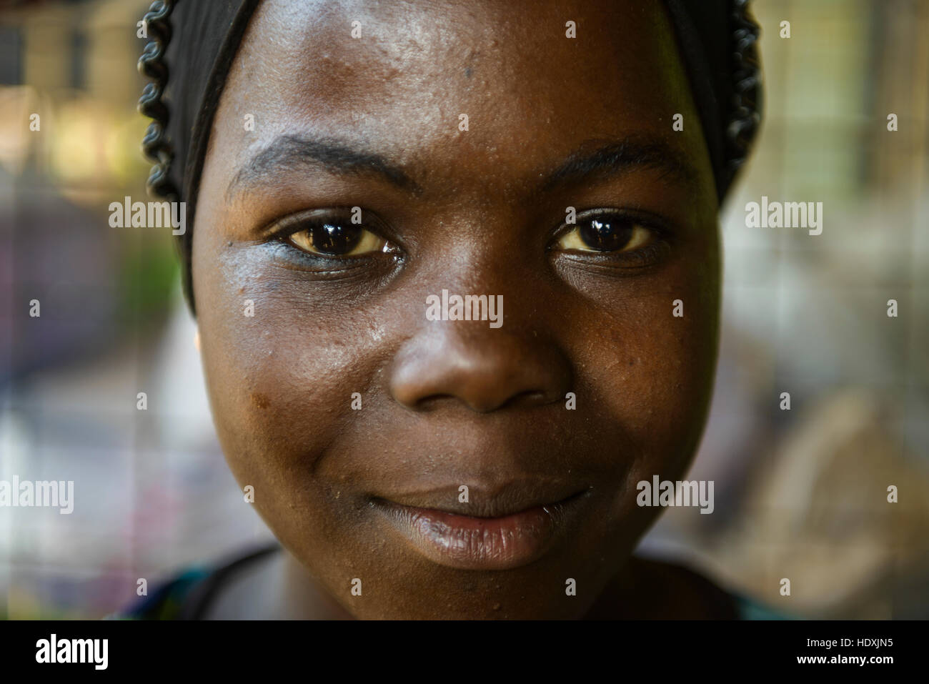 Porträts der ghanaischen Mädchen Stockfoto