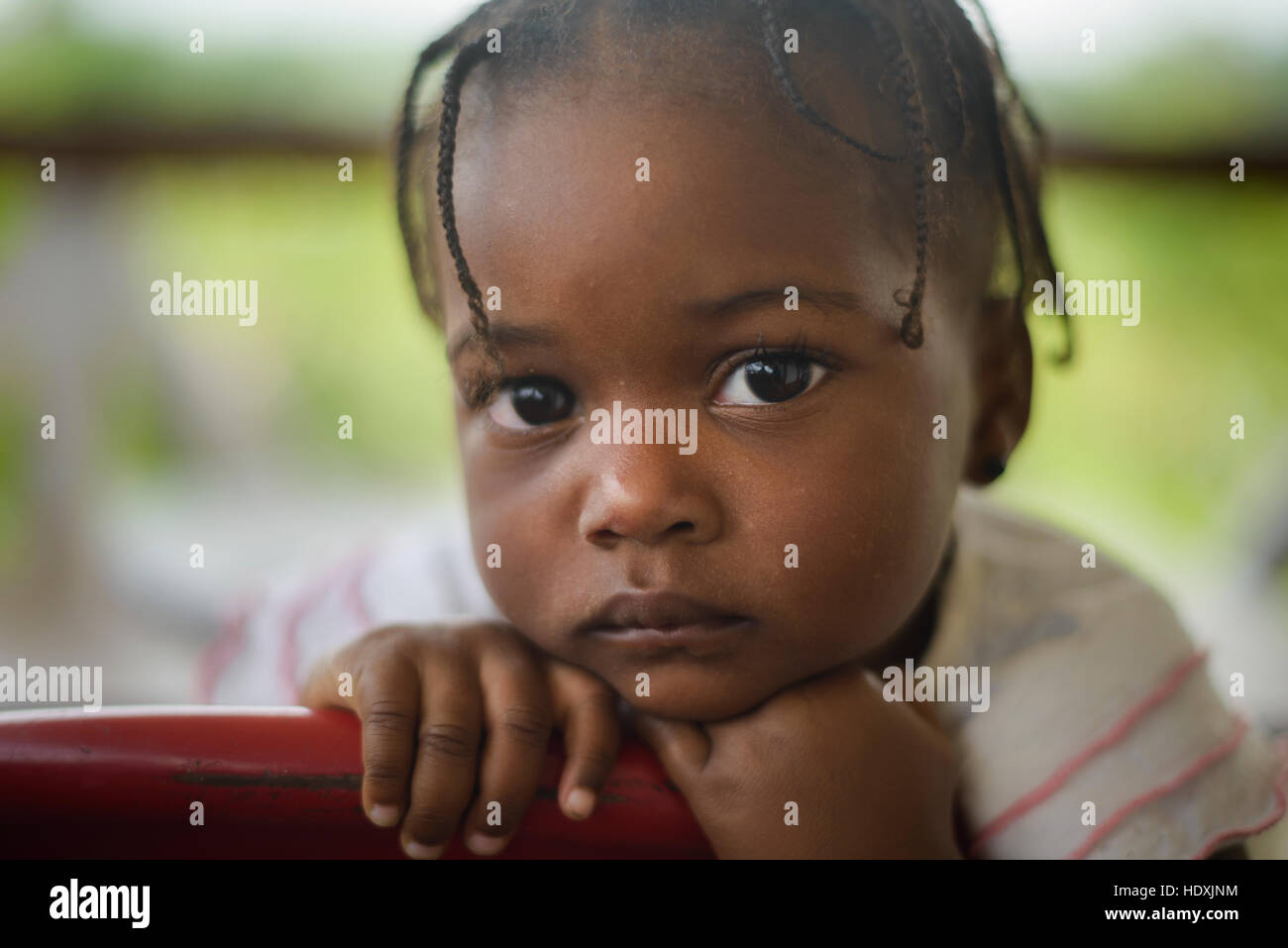 Kinder von São Tomé e Príncipe Stockfoto
