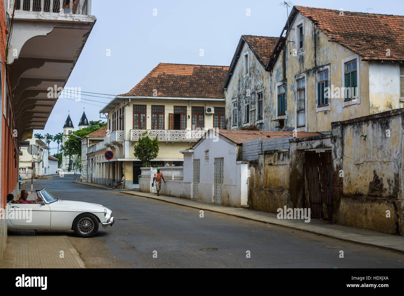Stadt von São Tomé, São Tomé e Príncipe Stockfoto