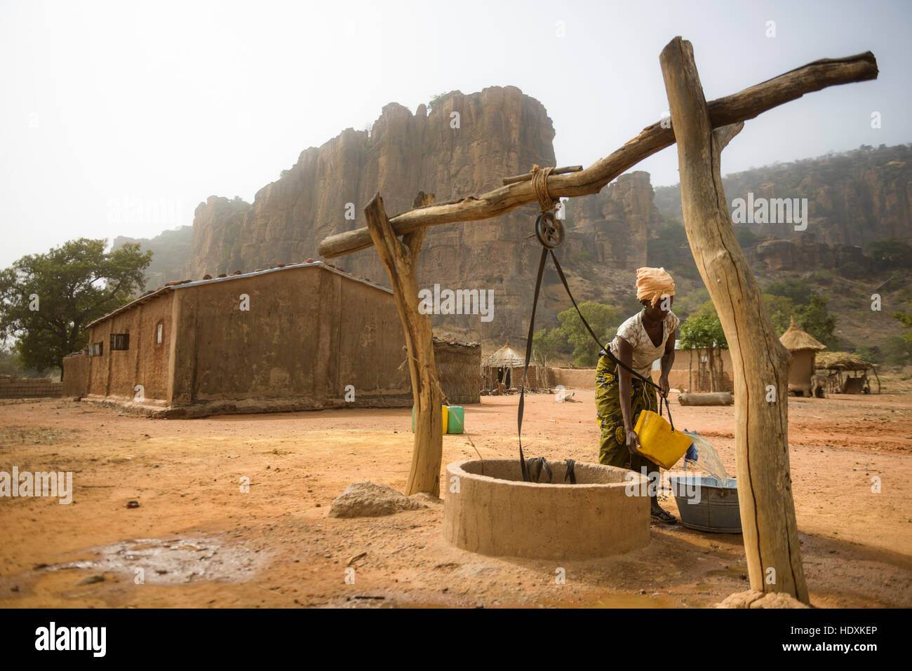 Dorf leben im ländlichen Mali, Stockfoto