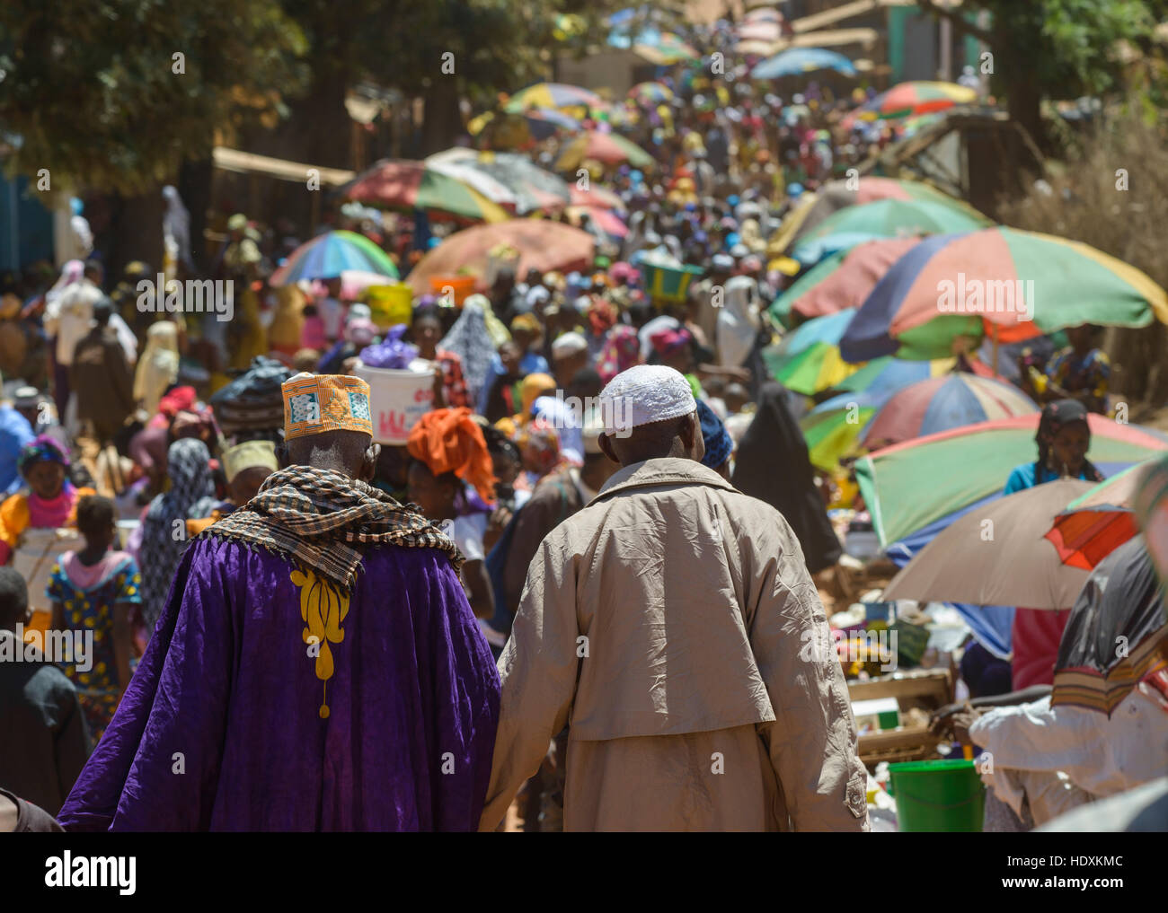 Markt am Sonntag in Mali ville, Guinea Stockfoto