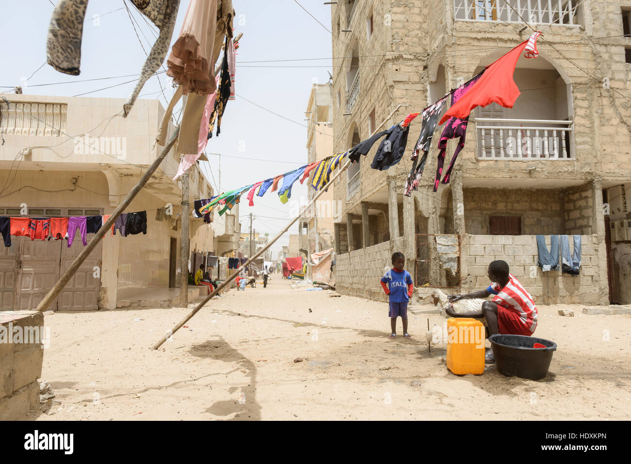 Straßen von St. Louis, Senegal Stockfoto