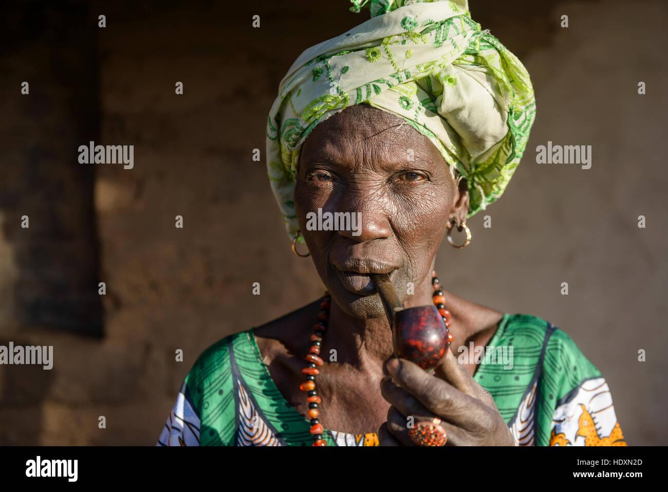 Mandinka Frau, Gambia Stockfoto