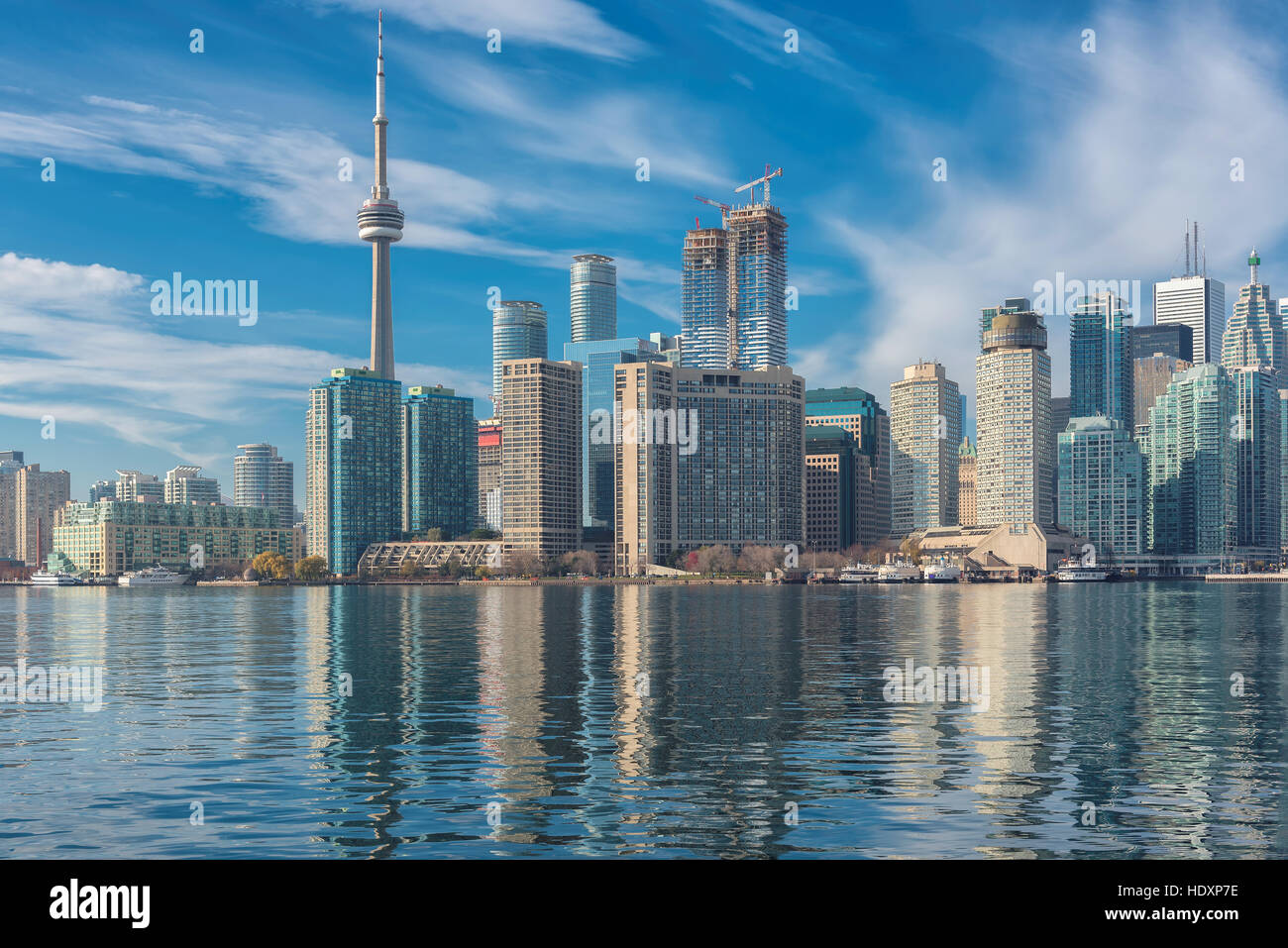 Der schöne Toronto Skyline mit CN Tower, Kanada. Stockfoto