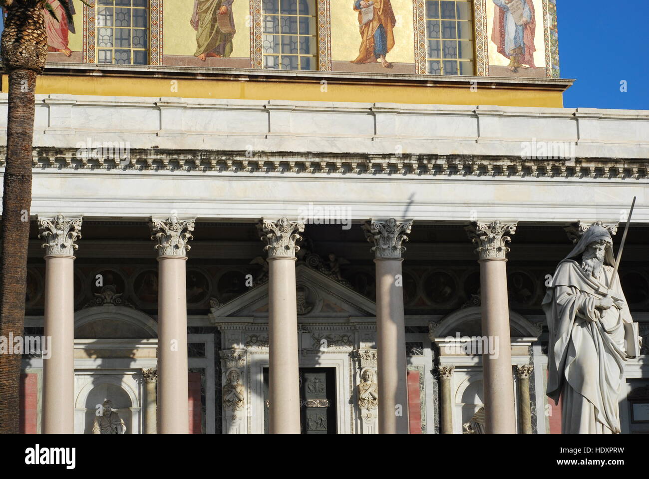 Basilika San Paolo Fuori le Mura (Sankt Paul hinter den Mauern), Rom, Italien Stockfoto