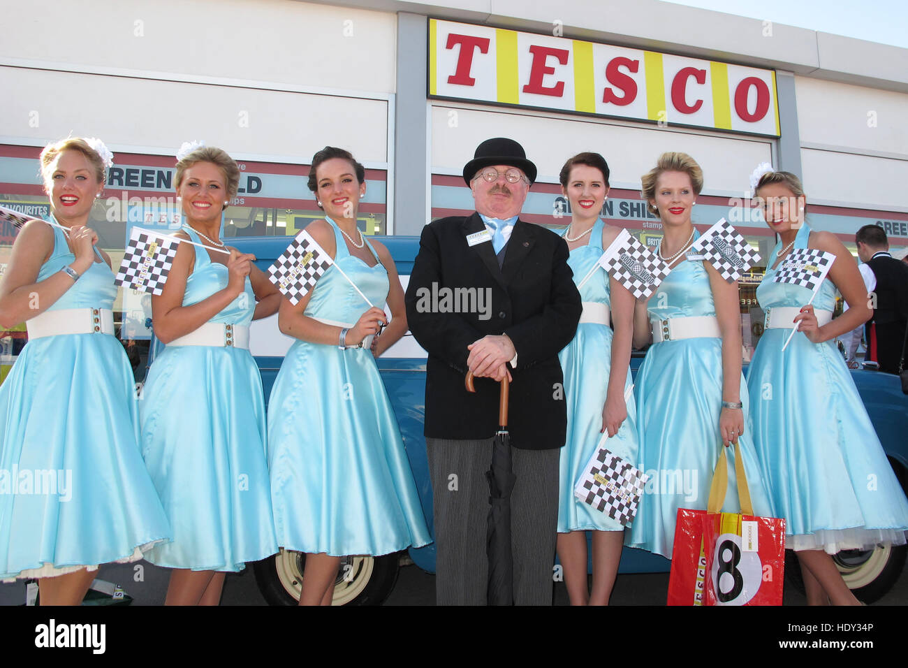 Tesco Pop-up Stores Goodwood Revival Stockfoto