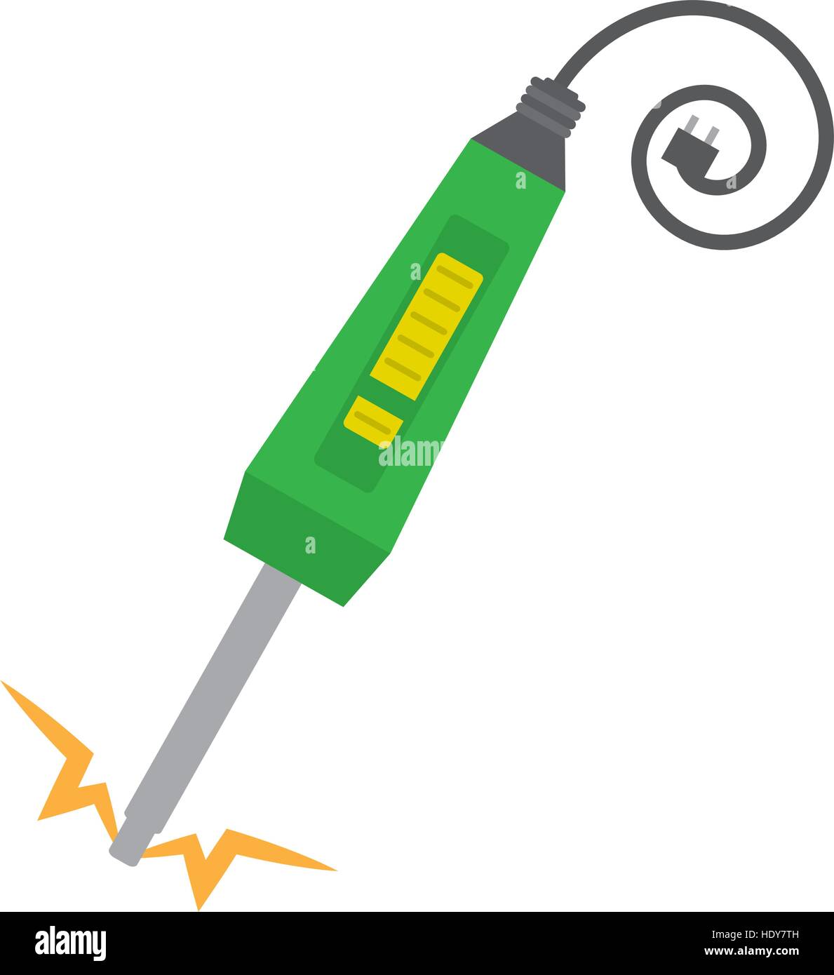 grüne Elektronik Reparatur Hardware pc Stock Vektor