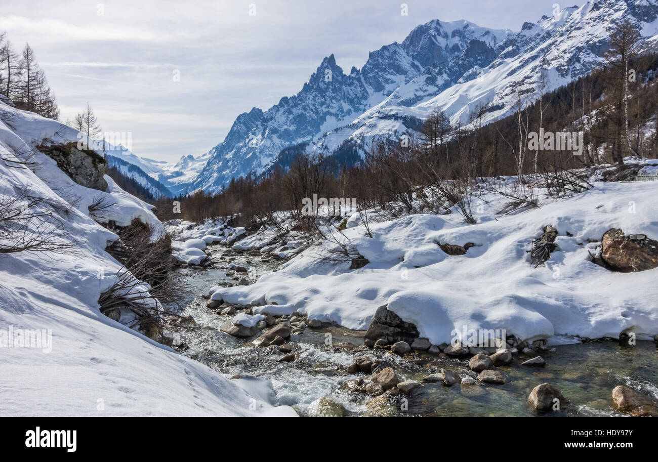 Val Ferret Stockfoto