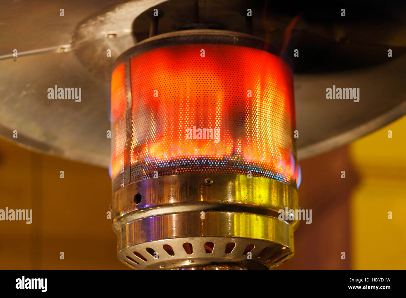 Gas Terrassenheizer hautnah Stockfoto