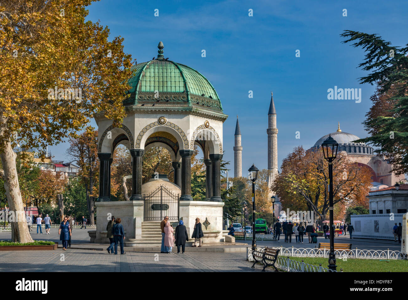 Sultanahmet-Platz, Istanbul, Türkei Stockfoto