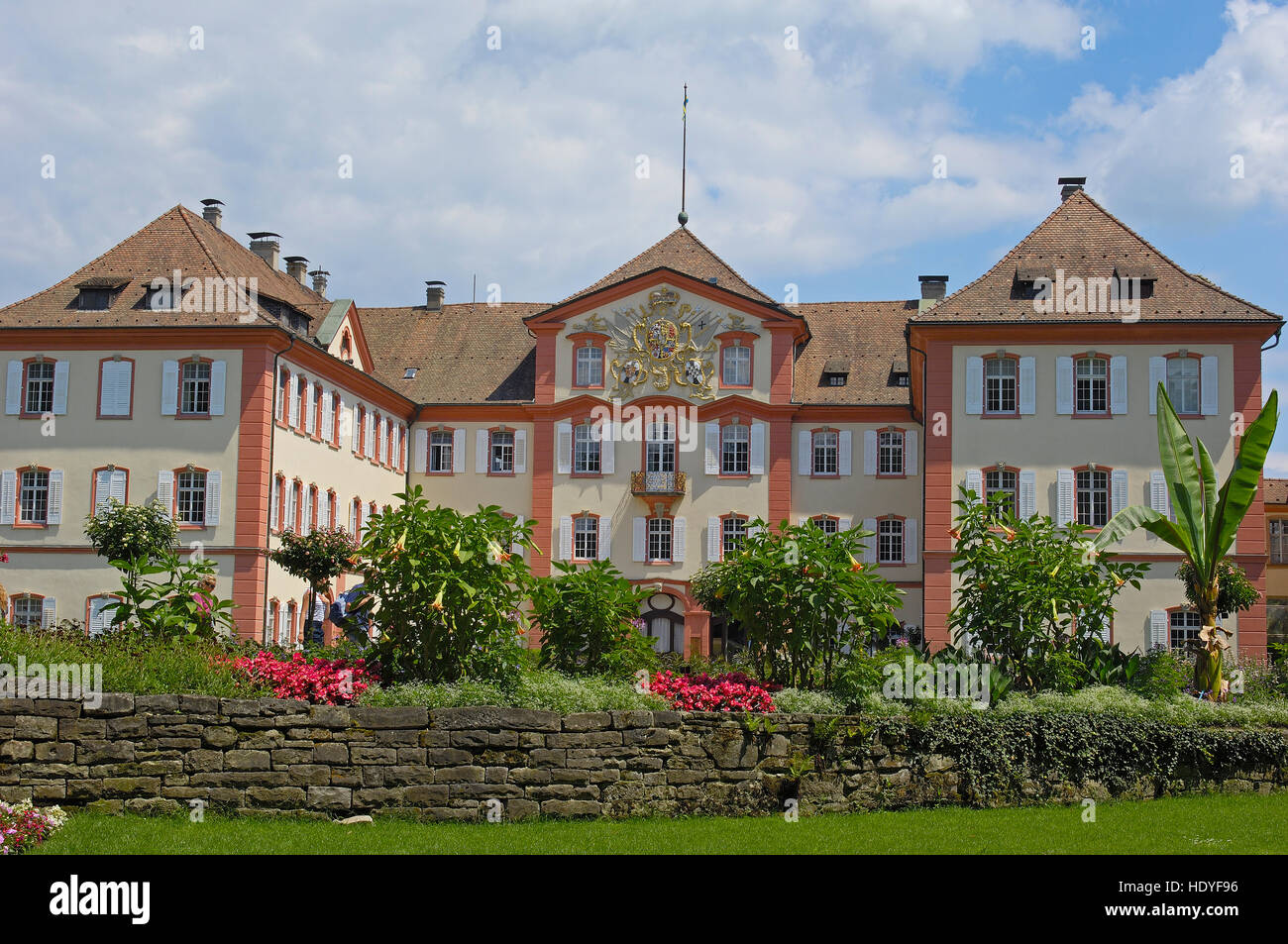 Schloss, Insel Mainau (Blumeninsel im Atlantik), Bodensee (Bodensee), Baden-Württemberg, Deutschland, Europa Stockfoto