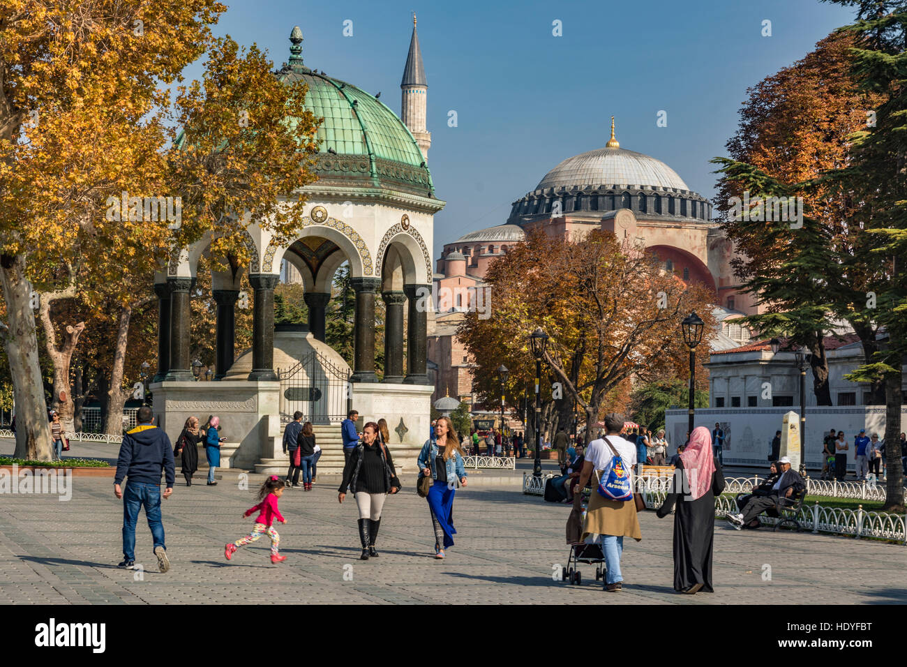 Sultanahmet-Platz, Istanbul, Türkei Stockfoto