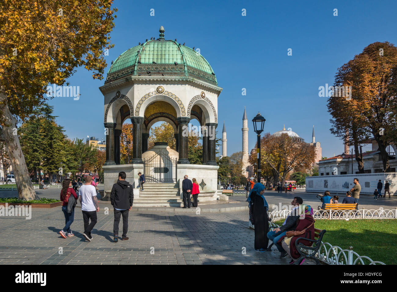 Sultanahmet-Platz, Istanbul, Türkei Stockfoto