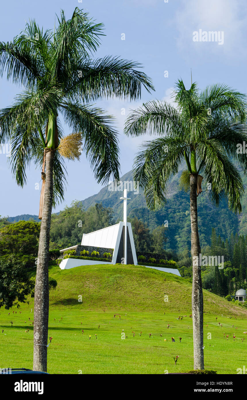 Tal der Tempel, Kaneohe, Oahu, Hawaii. Stockfoto