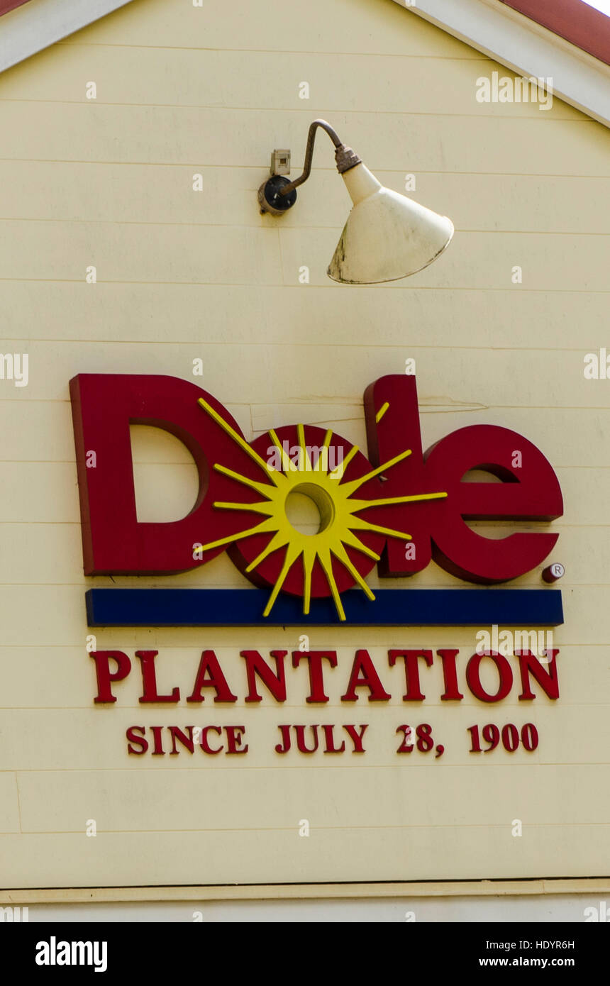 Dole Plantation, Wahiawa, Oahu, Hawaii. Stockfoto