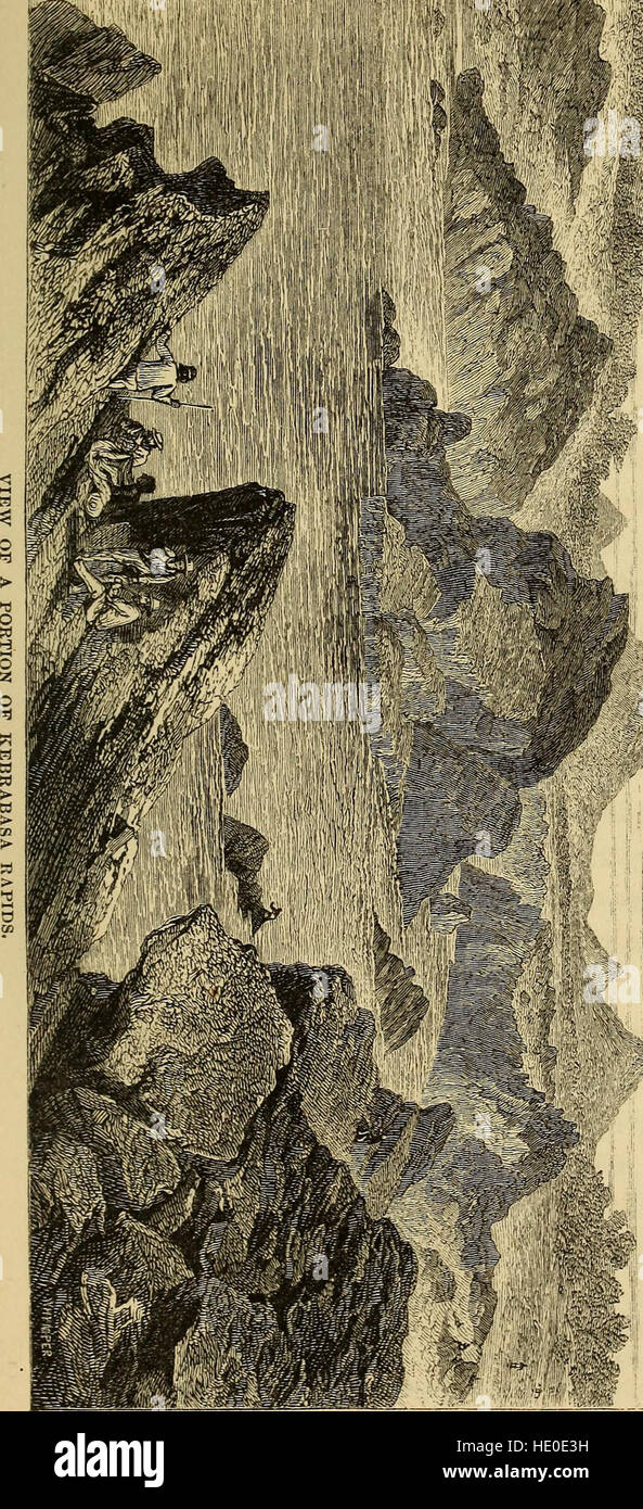 Diese Erzählung von 1893 beschreibt eine Expedition zum Sambesi und seinen Nebenflüssen zwischen 1858 und 1864. Die Reise führte zur Entdeckung des Shirwa-Sees und des Nyassa-Sees in Afrika, was wertvolle geografische Einblicke in die Region verschaffte. Stockfoto