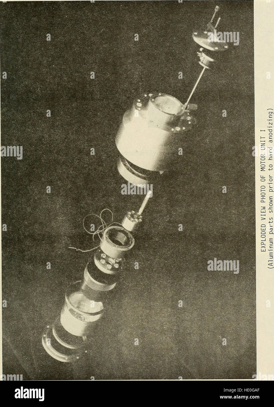 Entwicklung einer Unterwasser Manipulator für den Einsatz auf eine freischwimmende unbemannte Tauchpumpe (1981) Stockfoto