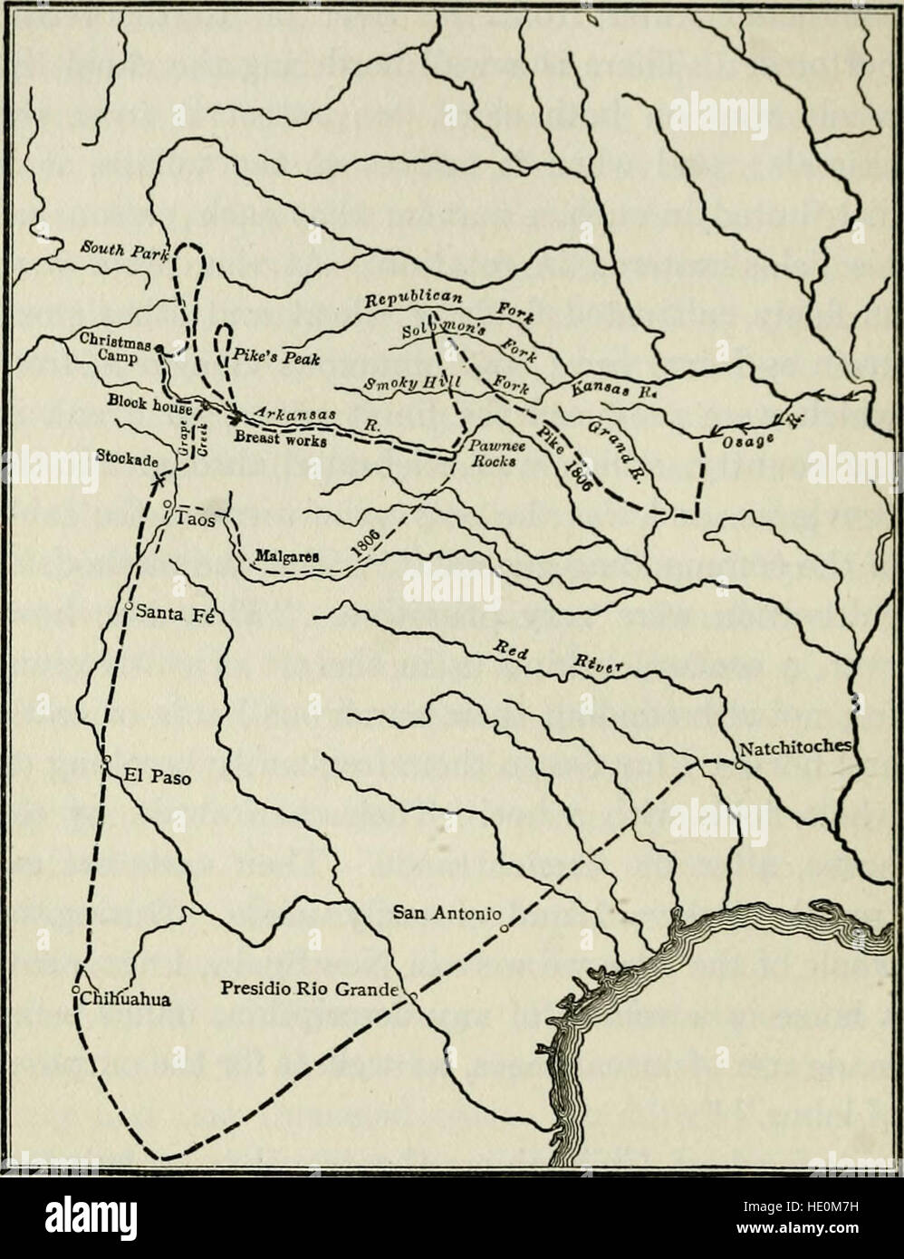 Wirtschaftlichen Anfänge des wilden Westens - wie wir das Land jenseits des Mississippi (1912) gewonnen Stockfoto