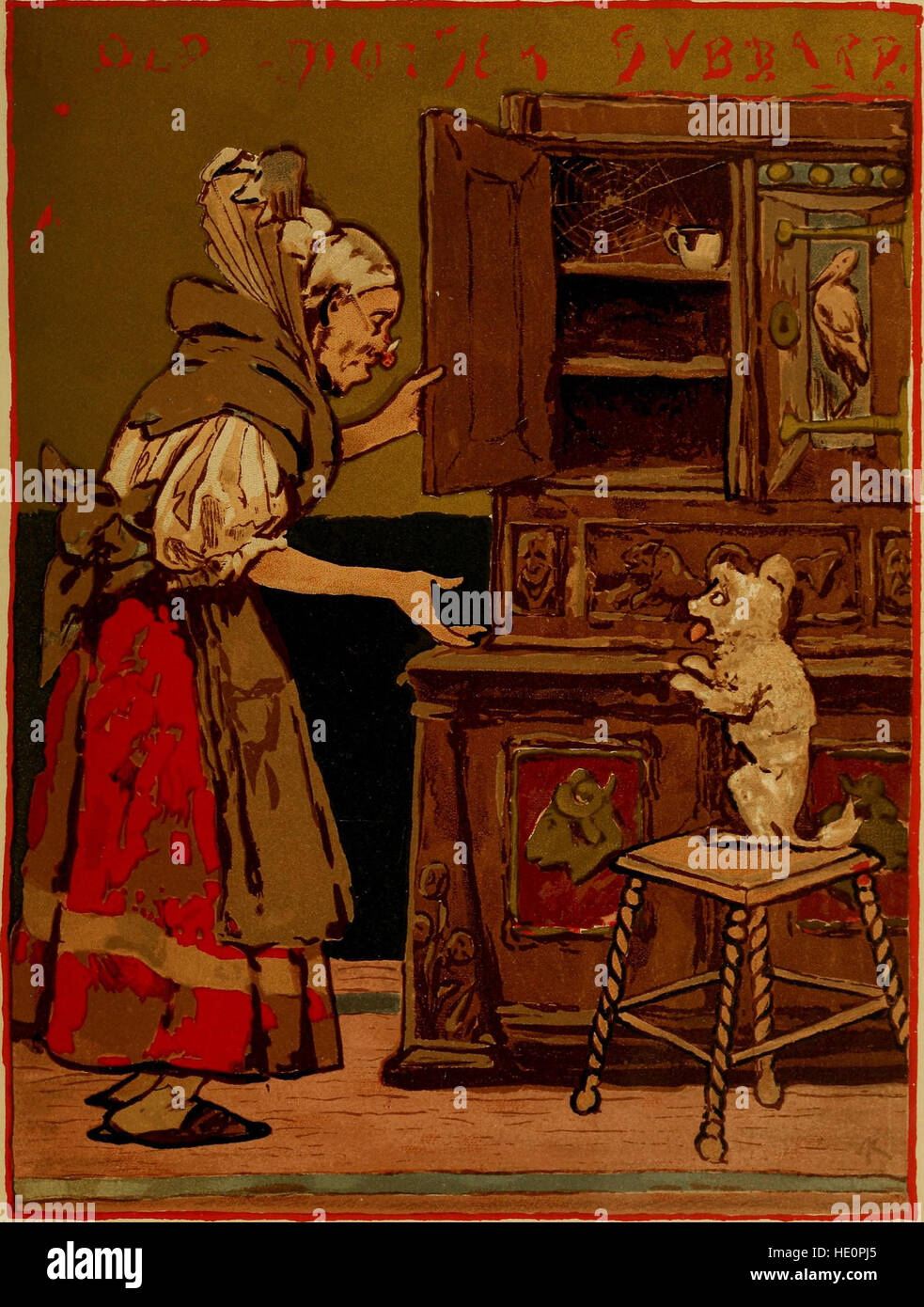 Mother Goose Melodien- oder Lieder für den Kindergarten (1879) Stockfoto