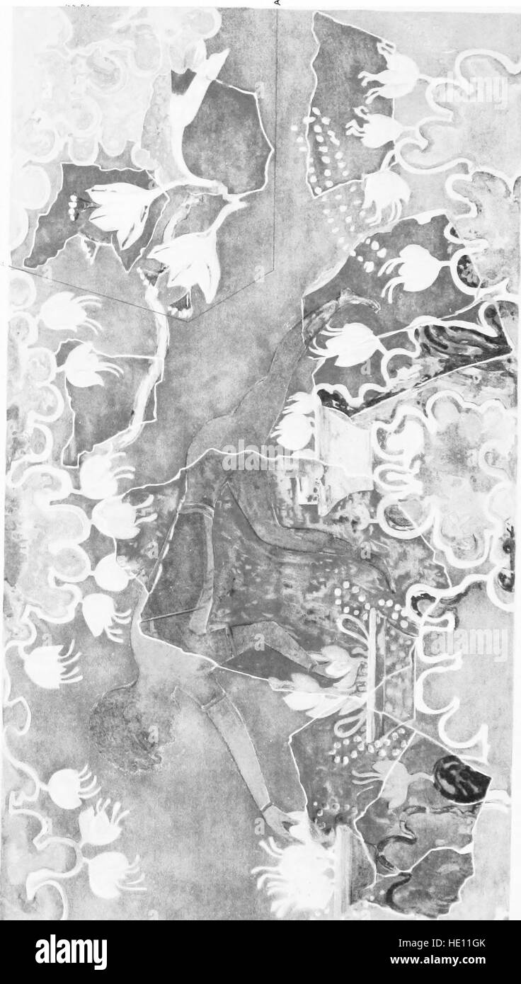 Diese Arbeit von 1921 untersucht die Stadien der frühen kretischen Zivilisation durch archäologische Funde in Knossos und bietet Einblicke in die architektonische, kulturelle und soziale Entwicklung der minoischen Zivilisation. Stockfoto