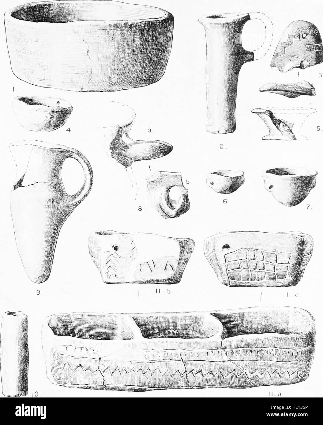 Dieses Werk von 1921 präsentiert eine vergleichende Studie über die frühe minoische Zivilisation, insbesondere die Entdeckungen von Knossos, und beschreibt die Stadien der kulturellen Entwicklung im antiken Kreta. Stockfoto