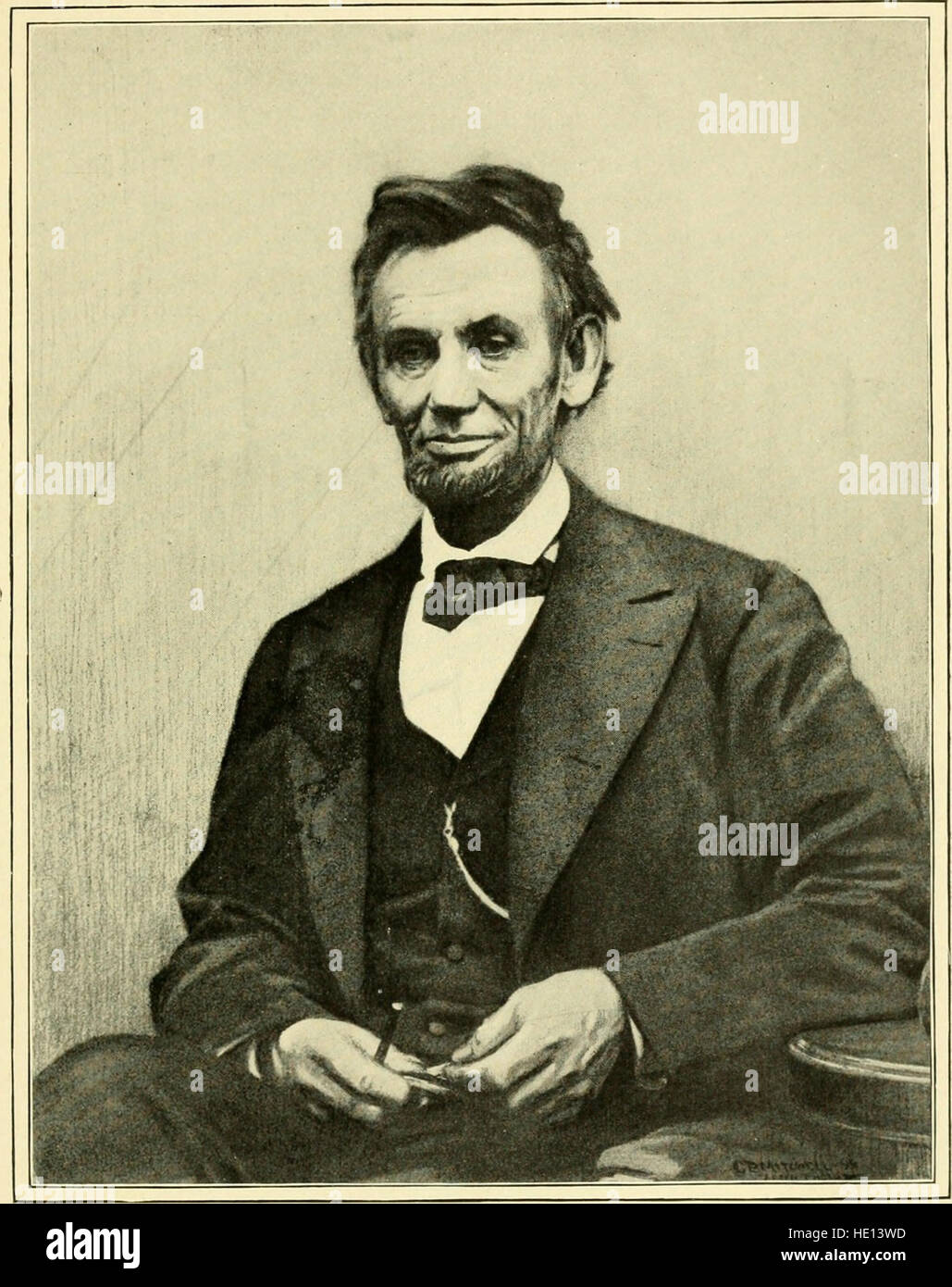 Das Leben von Abraham Lincoln, gezeichnet von Originalquellen und enthält viele reden, Briefe und Telegramme bisher unveröffentlicht (1900) Stockfoto