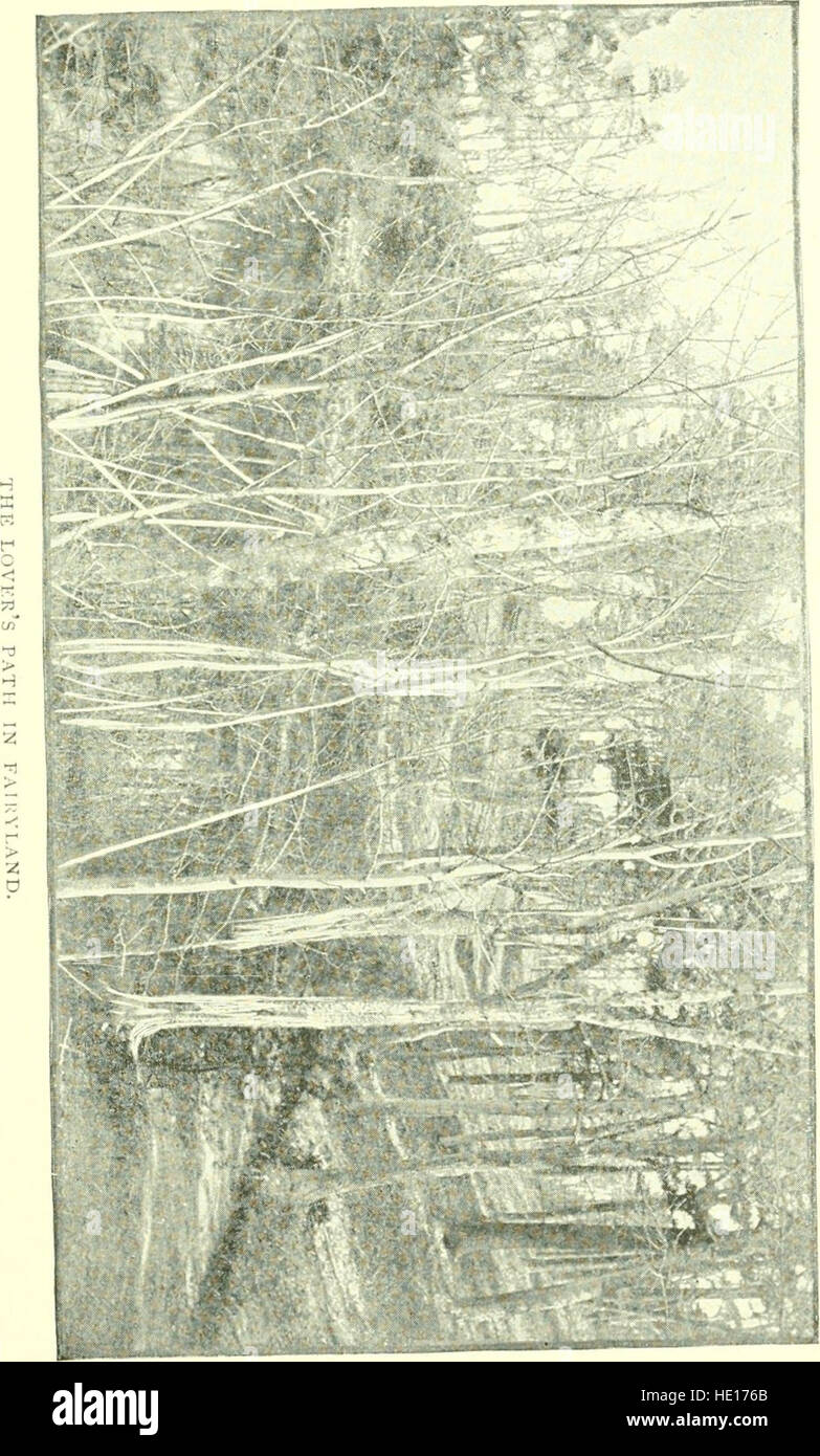 *Old Concord, her Highways and Byways* (1892) ist ein literarisches Werk, das die ländliche Geschichte und Landschaft von Concord, Massachusetts, widerspiegelt. Es fängt das Wesen der natürlichen Schönheit und historischen Bedeutung Neuenglands im späten 19. Jahrhundert ein. Stockfoto