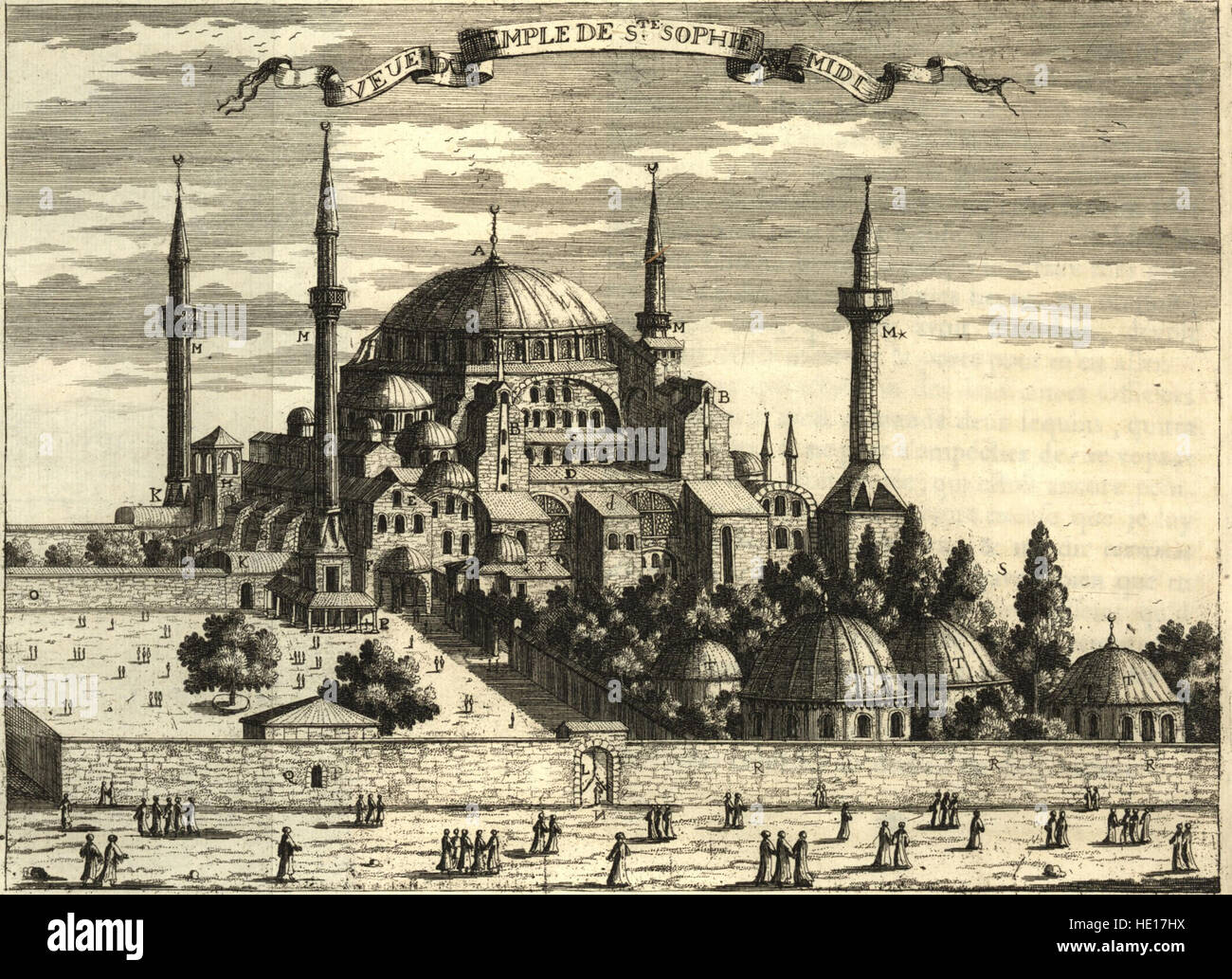 Bezug Nouvelle d ' un Voyage de Constantinople - Enrichie de plant Levez Par l'auteur Sur Les Lieux und des Figuren de Tout ce qu'il y de plus Remarquable Dans Cette Ville (1680) Stockfoto