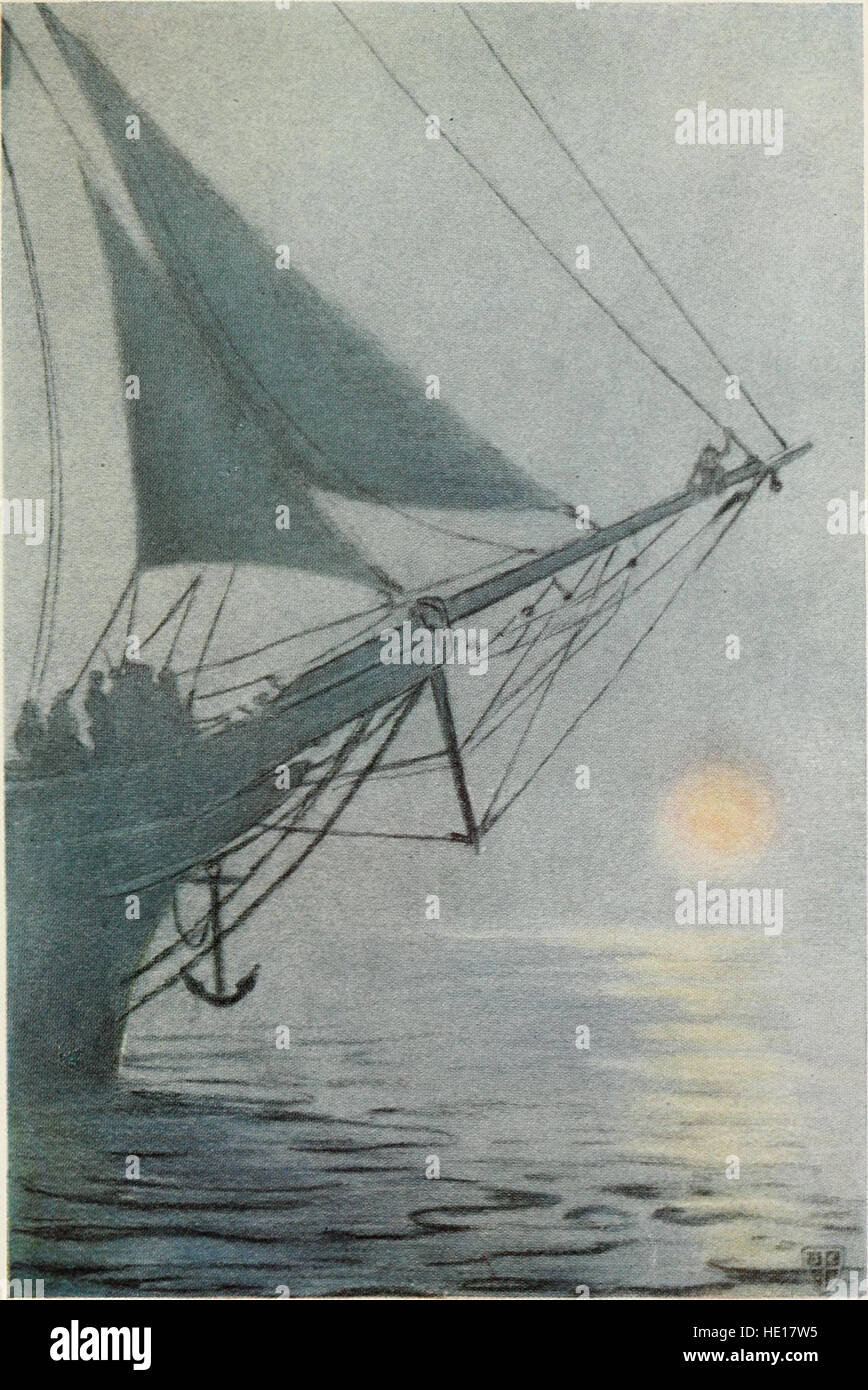 Das „Great Sea Horse“ (1909) ist ein bemerkenswertes Kunstwerk, das eine mythische Meeresbewohner darstellt und ihre anmutige, aber kraftvolle Form in lebendigen Farben zeigt, was die Kunst des Künstlers bei der Erstellung dramatischer Meeresszenen veranschaulicht. Stockfoto