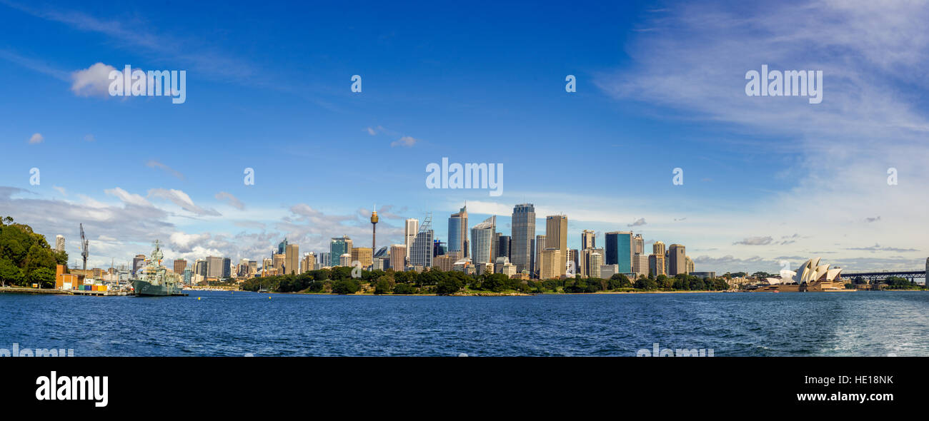 Opera House und Sydney Skyline, Sydney, New South Wales, Australien, Pazifik Stockfoto