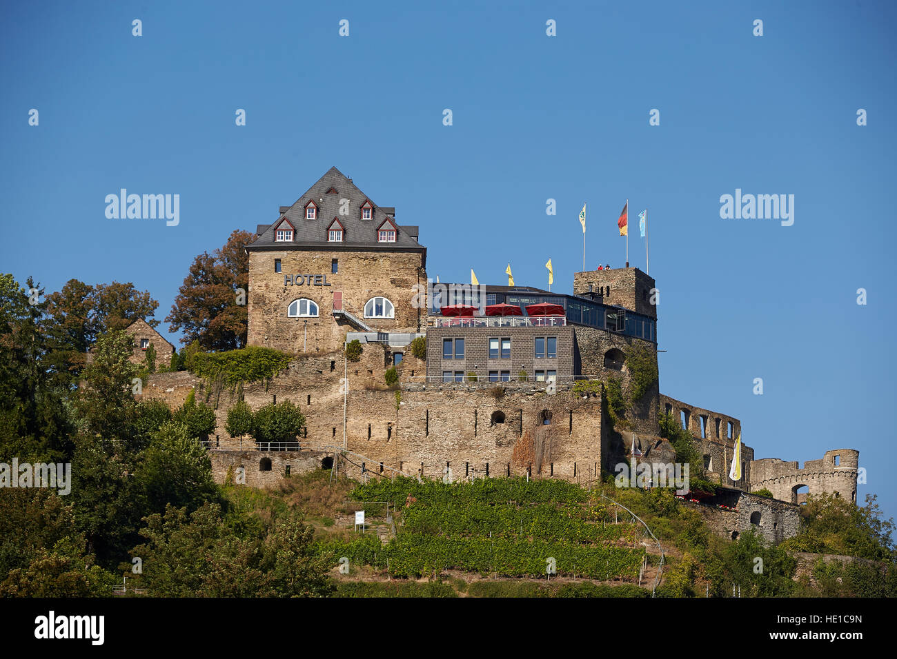 Burg Rheinfels, St. Goar, Rheinland-Pfalz, Deutschland Stockfoto