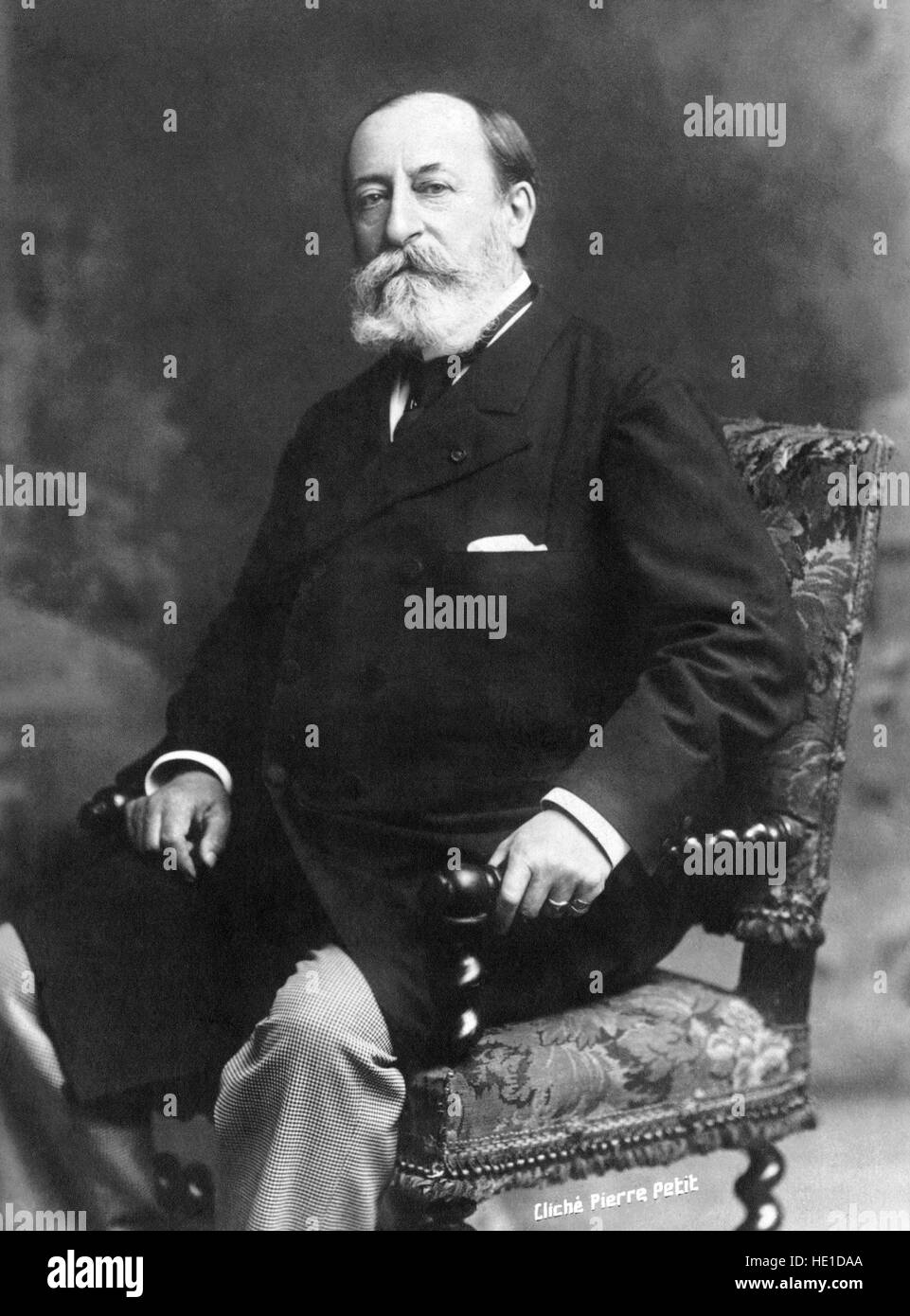 CAMILLE SAINT-SAENS (1835-1921) französischer Komponist im Jahre 1900. Foto: Pierre Petit Stockfoto