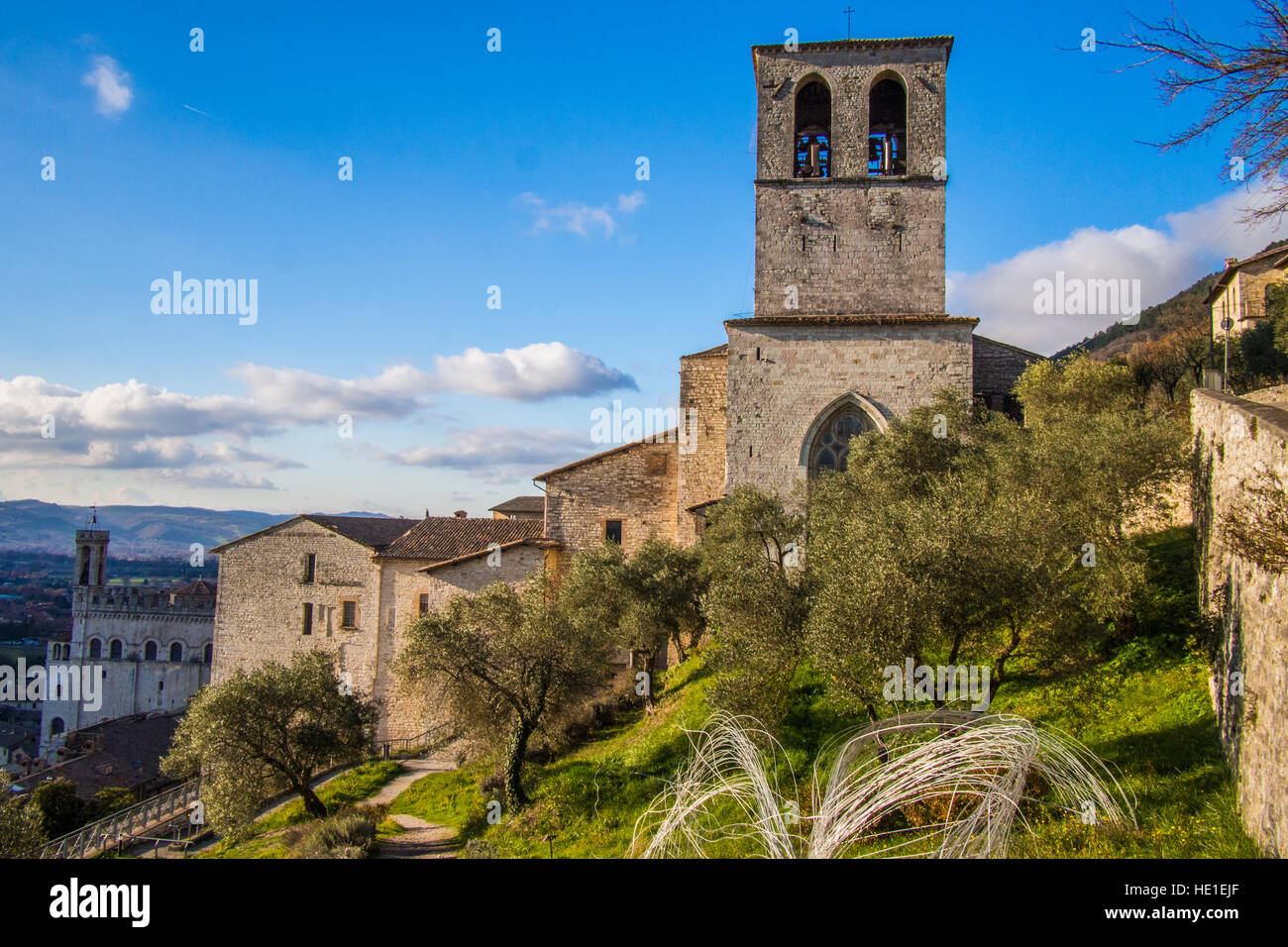 Mittelalterlichen Stadt Gubbio, Provinz Perugia, Umbrien, Italien. Stockfoto