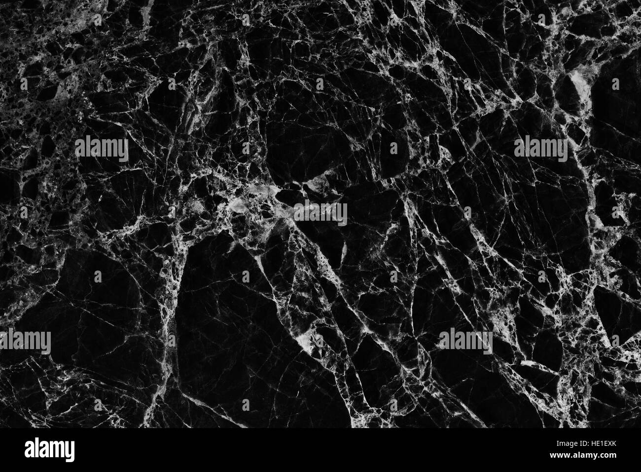 Schwarzer Marmor gemusterten natürliche Textur. Abstrakte Natur Marmor schwarz und weiß für Design. Stockfoto