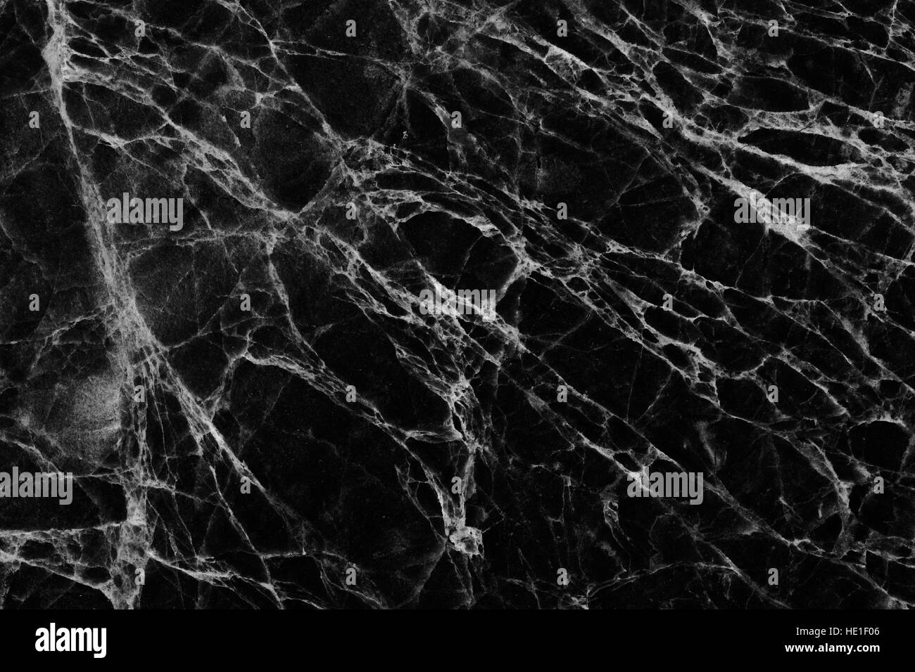 Schwarzer Marmor gemusterten Hintergrund natürliche Textur. Abstrakte Natur Marmor schwarz und weiß für Design. Stockfoto