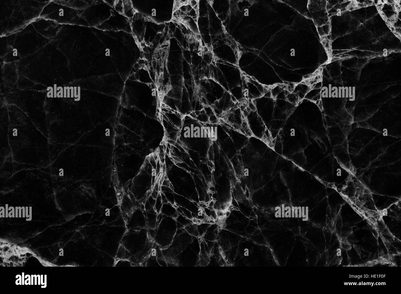 Schwarzer Marmor gemusterten Struktur Textur Hintergrund. Abstrakte Natur Marmor schwarz und weiß für Design. Stockfoto