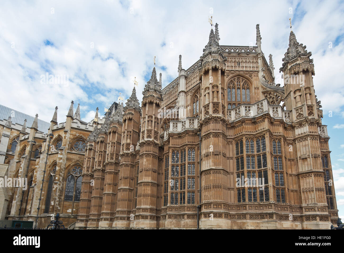 Detail von Henry VII Marienkapelle (Westminster Abbey), London, UK Stockfoto