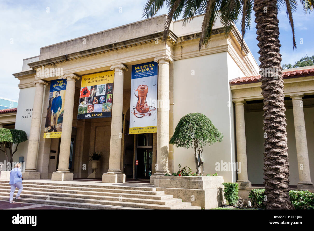 St. Sankt Petersburg, Florida, MFA, Museum der Schönen Künste, Vorderseite, Eingang, FL161129076 Stockfoto