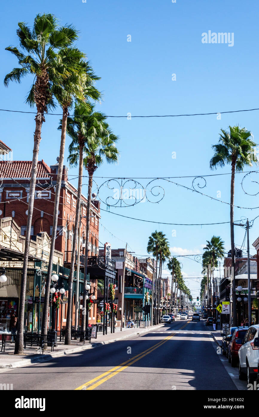 Tampa, Florida, Ybor City, historisches Viertel, 7th Avenue, Straße, FL161129166 Stockfoto