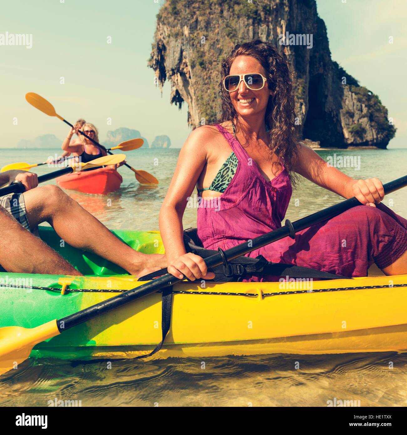 Schiff Boot touristischen nautischen Reisekonzept Kajak Stockfoto