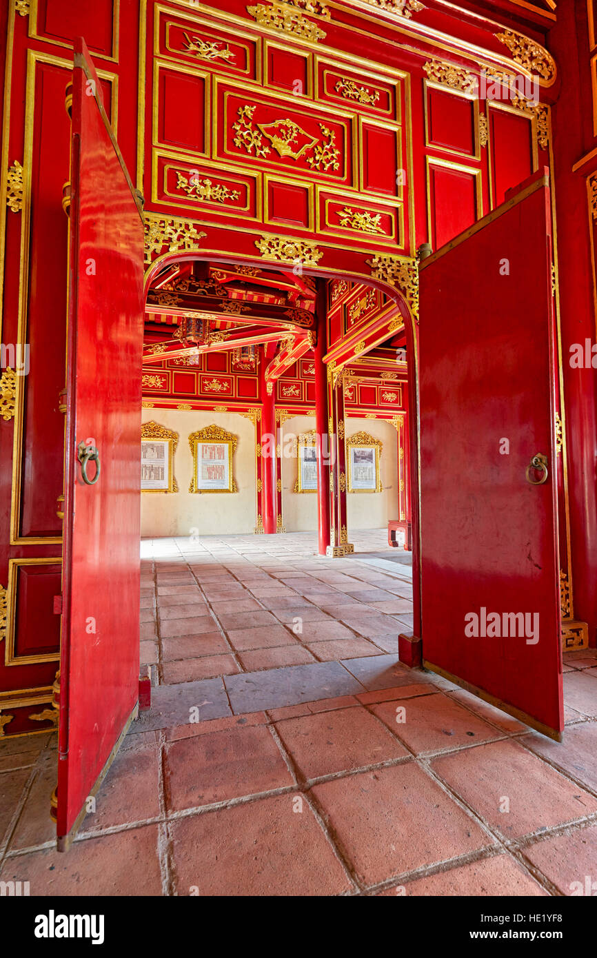 Kann Thanh (des Kaisers Private Palast). Kaiserstadt Hue, Vietnam. Stockfoto