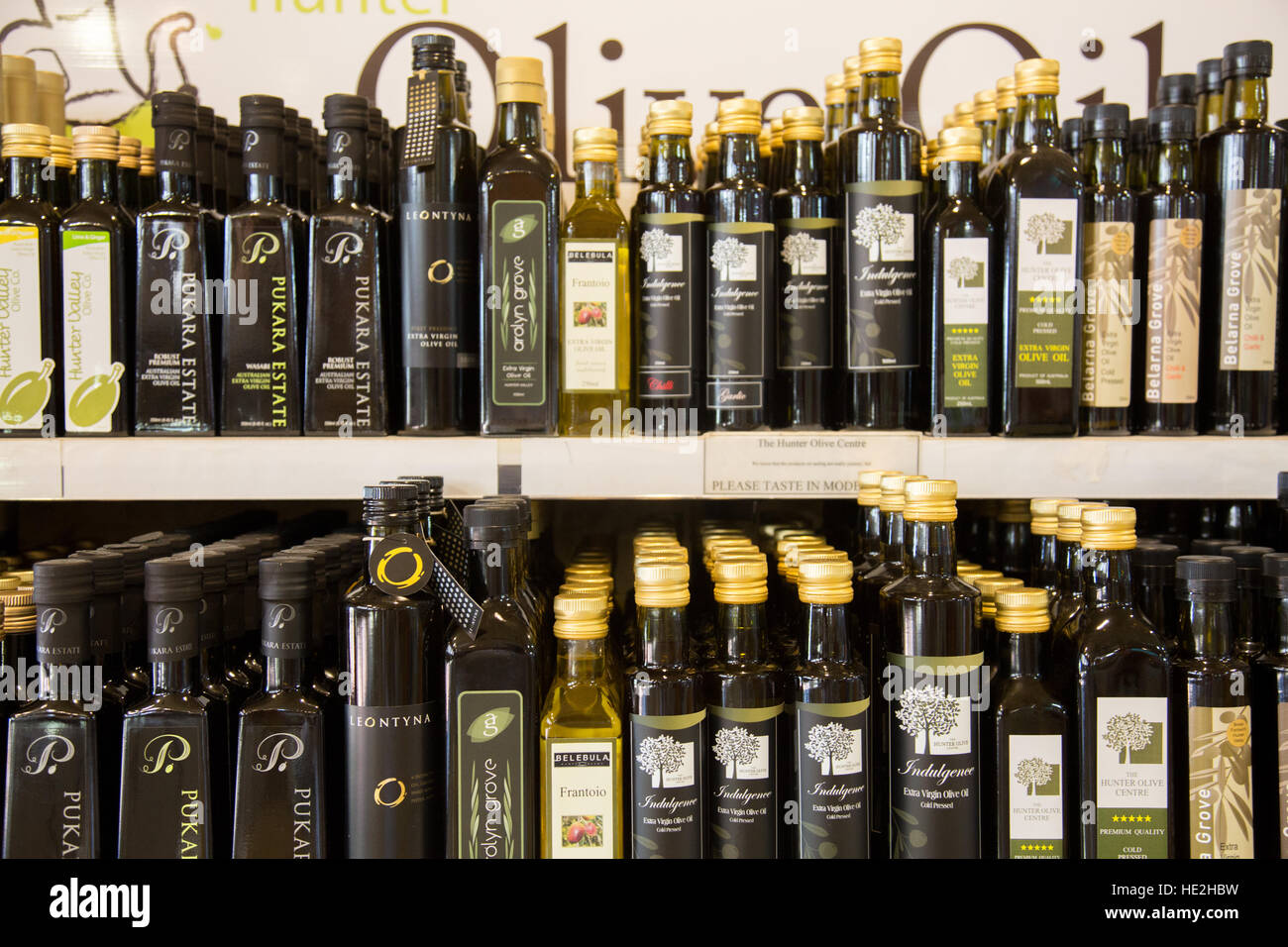 Die Hunter Valley Wine Region umfasst die Hunter Olive Centre, new South Wales, Australien Stockfoto