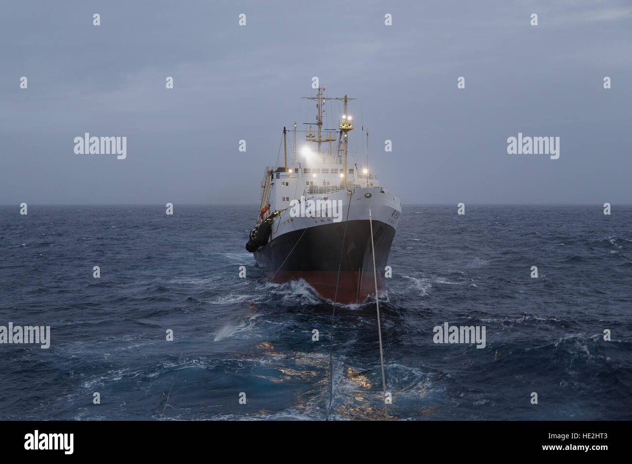 Pazifischen Ozean – 29. August 2016: Der Pazifik, Fischkutter AN XING HAI auf Vermutung-Verwerfung. Stockfoto