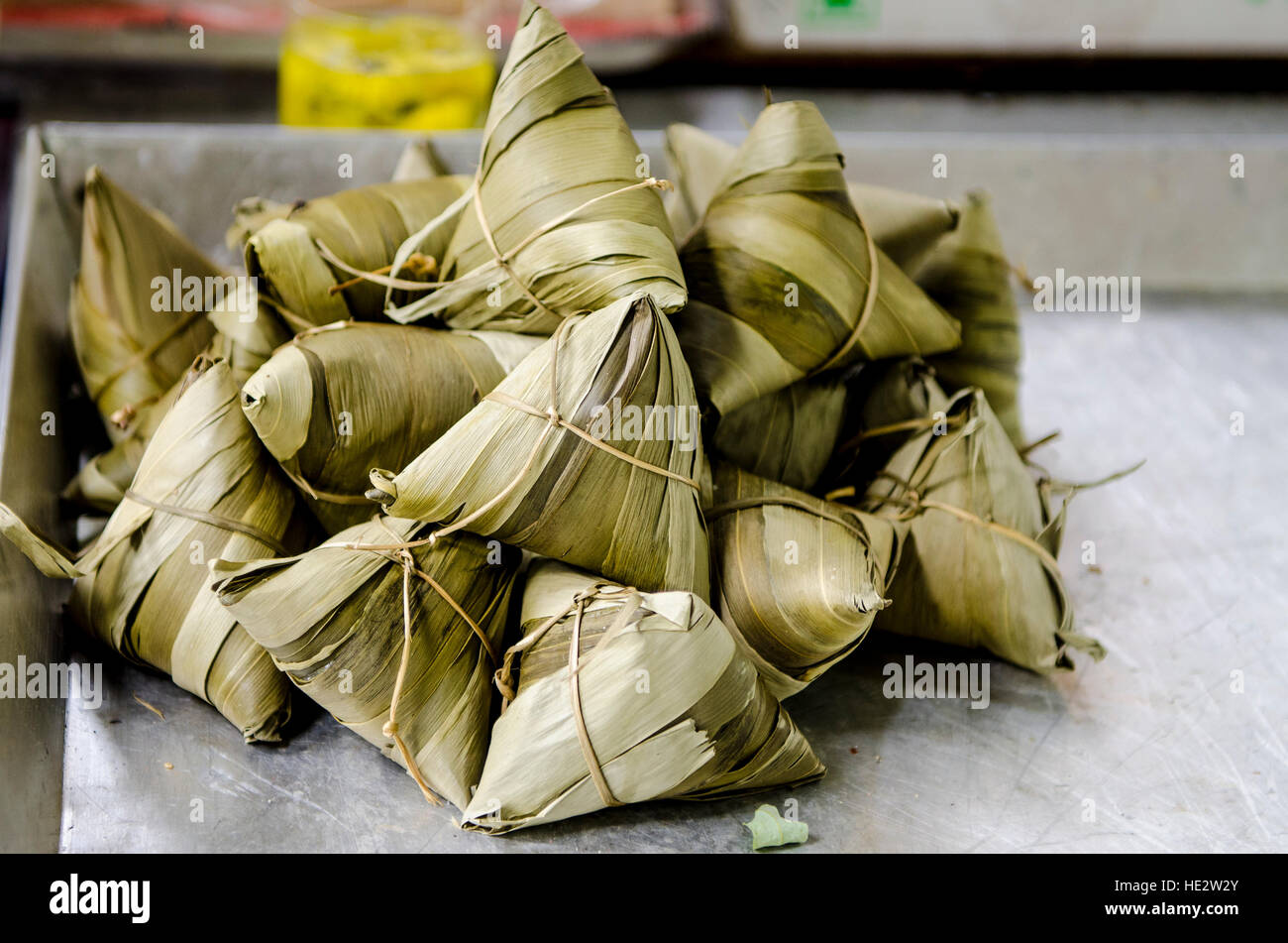 Uyghur muslimischen Viertel Lebensmittelmarkt, XIan, China. Stockfoto