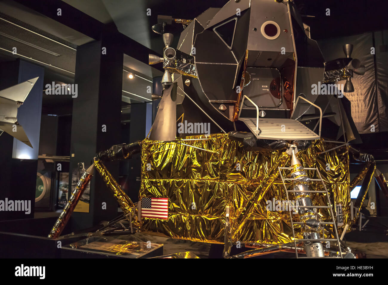 Science Museum London UK, NASA Lunar Raummodul Stockfoto