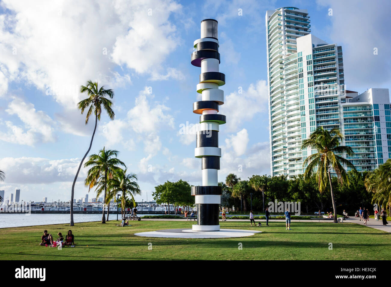 Miami Beach, Florida, South Pointe Park, Sturzfeuer, Tobias Rehberger, FL161125044 Stockfoto