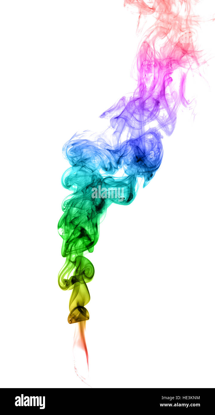 Abstrakten bunten Rauch auf hellem Hintergrund Stockfoto